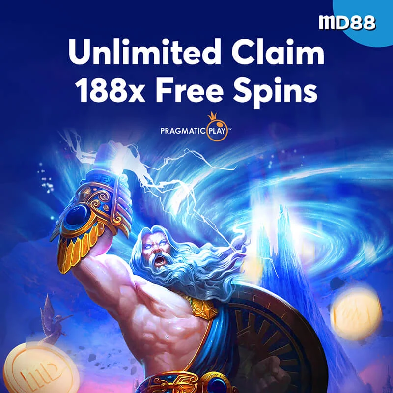 MD88 free spin bonus banner