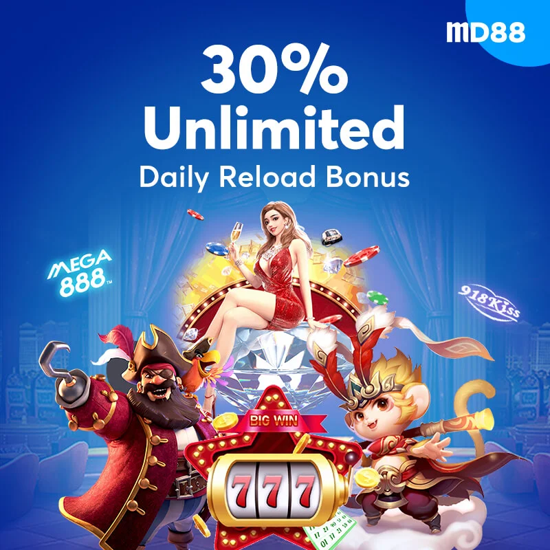 Md88 30% Slots Unlimited Bonus banner